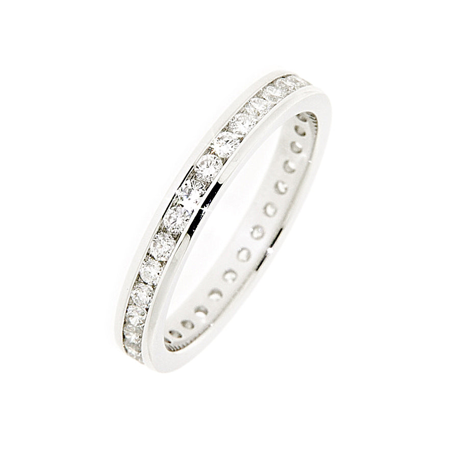 18kt White Gold Full Eternity Band (0.75ct)