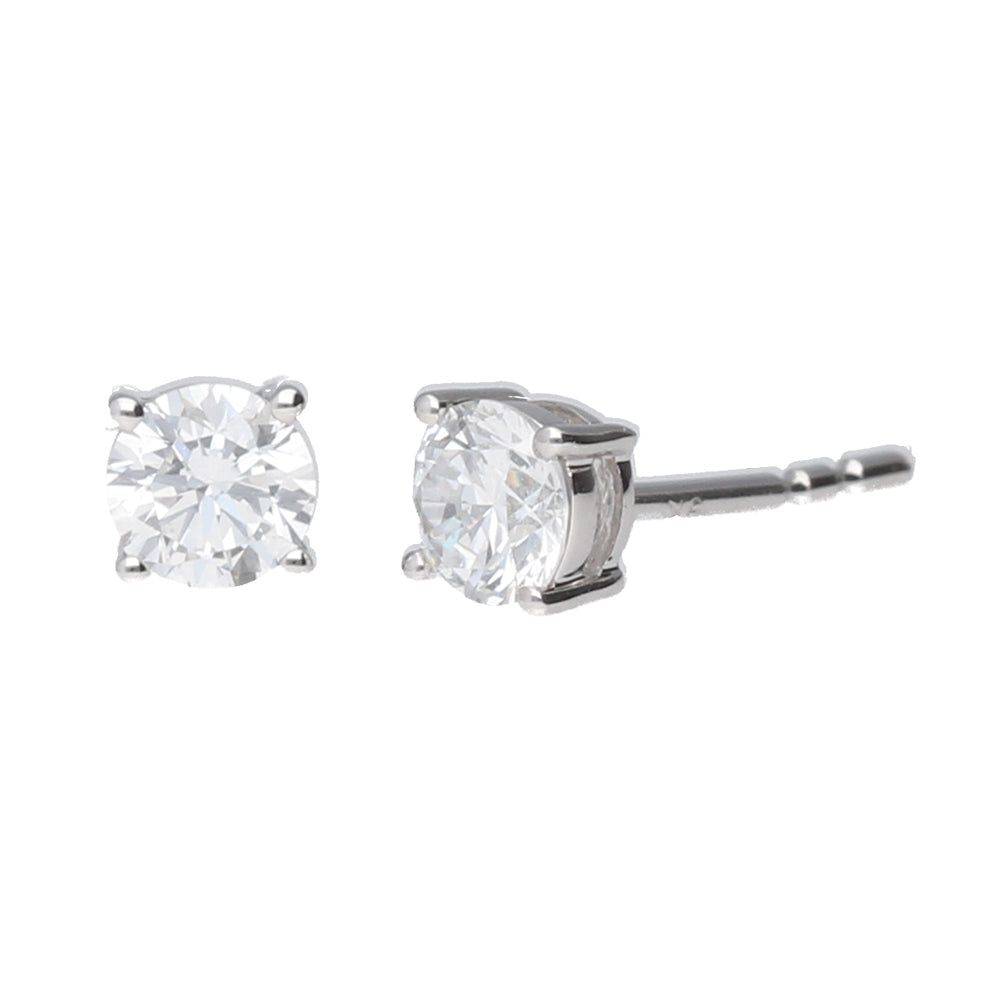 9kt White Gold Lab Diamond Stud Earrings
