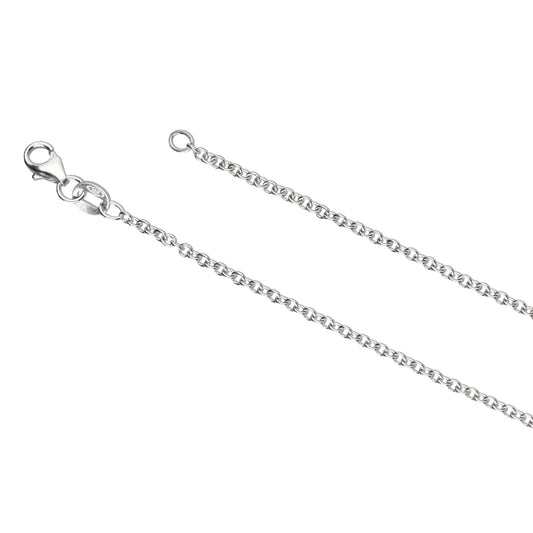 18k White Gold Anchor Chain -1.3mm