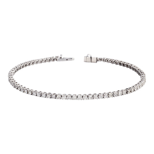 18kt White Gold Tennis Bracelet
