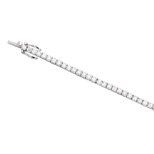 18kt White Gold Lab Diamond Tennis Bracelet 4.24ct