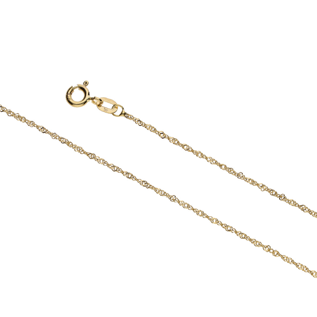 9k Gold Singapore Pendant Chain