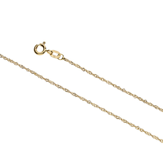 9k Gold Singapore Pendant Chain