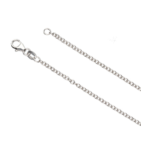 9k White Gold Rolo Chain