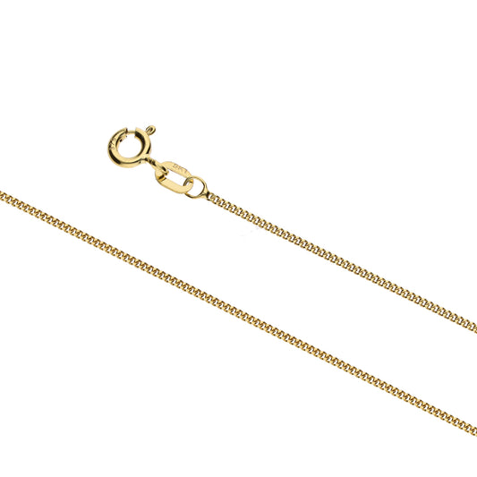 9k Gold Curb Link Chain - 1.15mm