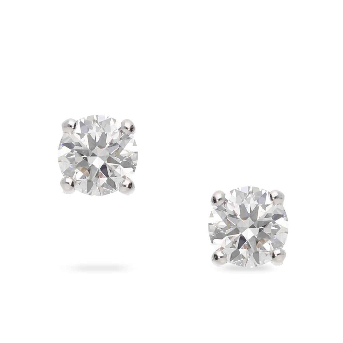 9kt White Gold Lab Diamond Stud Earrings