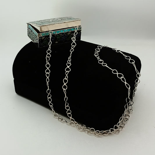 Silver Infinity chain necklace 