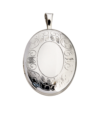 Sterling Silver Oval Locket